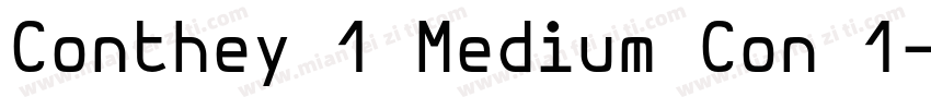 Conthey 1 Medium Con 1字体转换